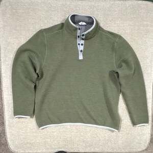 Southern Tide Men's Rutland Heather Reversible Quarter-Snap Pullover Sweater - G